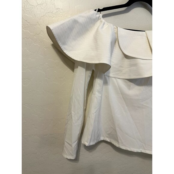 Mare Mare X Anthropologie Woman's Off Shoulder Top Size M Ruffled Event Formal - Picture 13 of 16